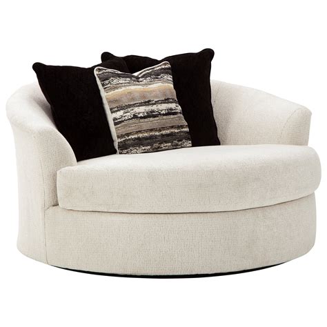 The Swivel Chair features a 360-degree swivel base offering coziness to any angle. . Swivel chair